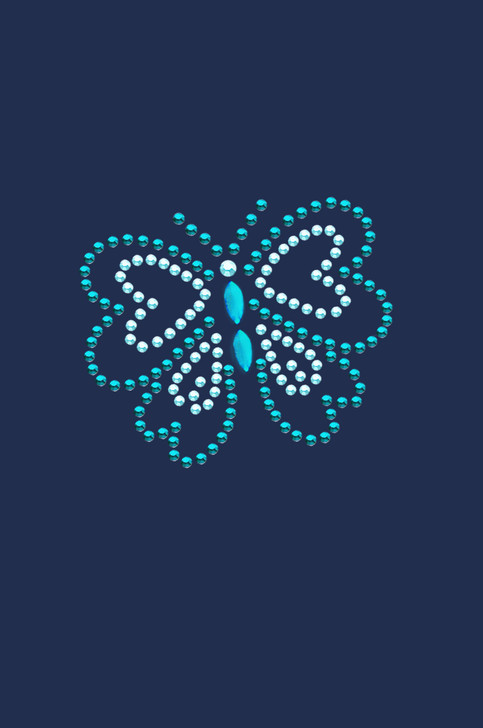 Blue Rhinestud Butterfly - Bandannas