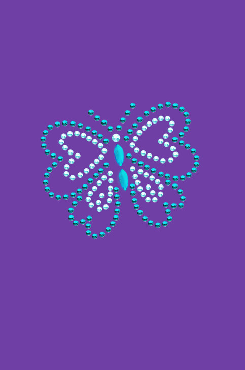 Blue Rhinestud Butterfly - Bandannas