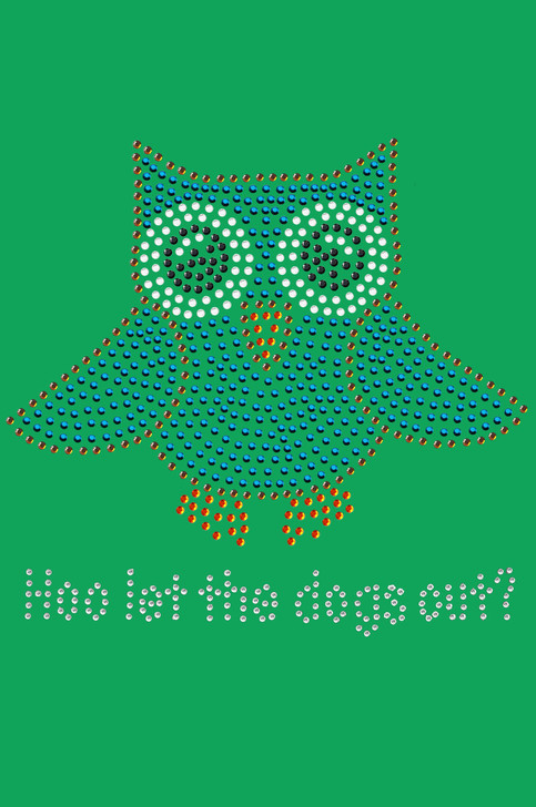 Blue Owl with "Who Let the Dogs Out?" - Bandannas