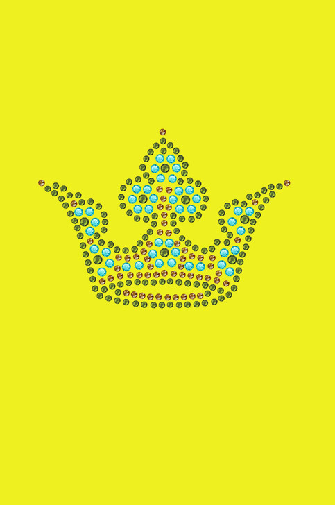 Crown # 3  (Lime, Turquoise, & Brown) - Bndana