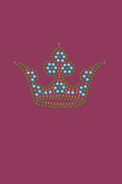 Crown # 3  (Lime, Turquoise, & Brown) - Bndana