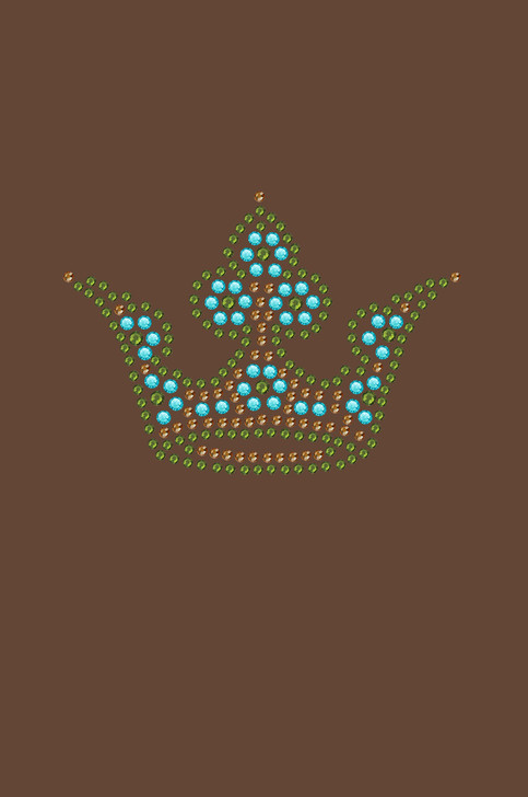 Crown # 3  (Lime, Turquoise, & Brown) - Bndana