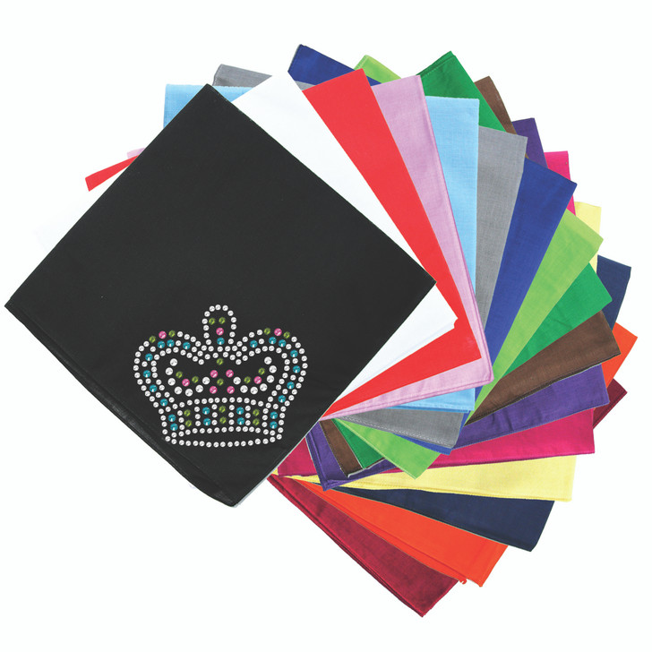 Crown # 4 (Clear, Blue, Lime, & Pink) - Bndana