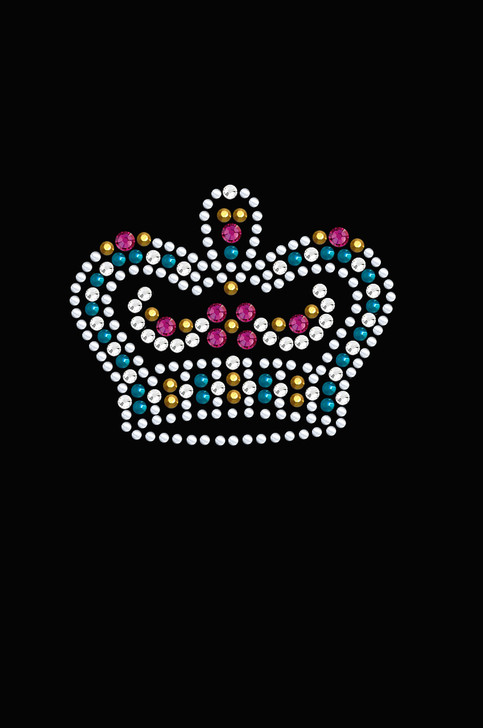 Crown # 5 (Fuschia, Turquoise, Silver, Gold, & Clear Austrian crystal) - Bndana