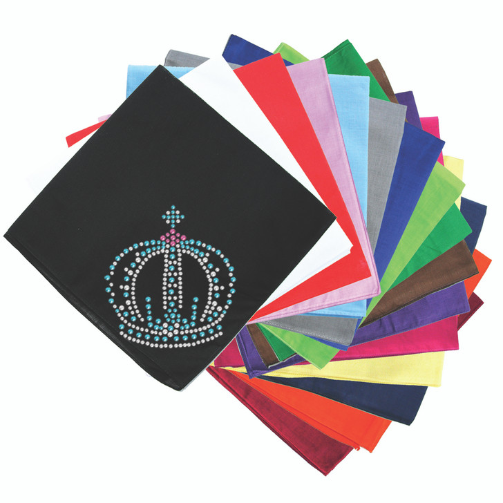 Crown # 7 (Clear, Blue, & Pink) - Bndana