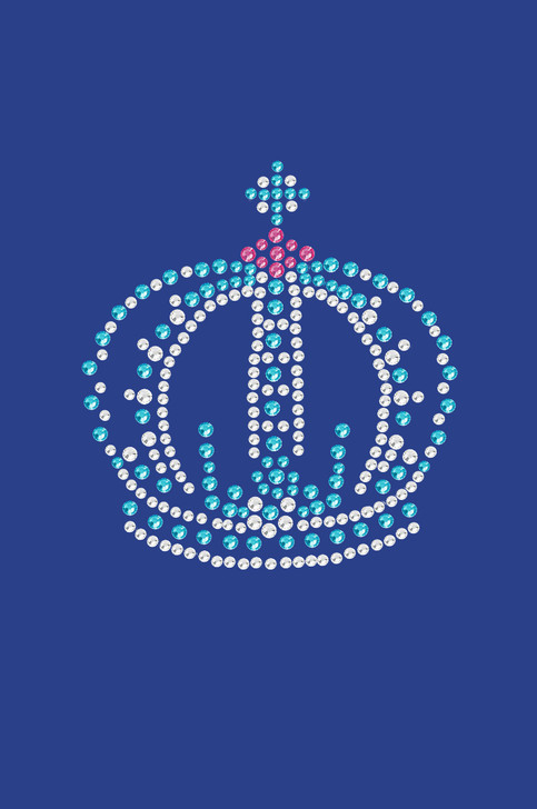Crown # 7 (Clear, Blue, & Pink) - Bndana