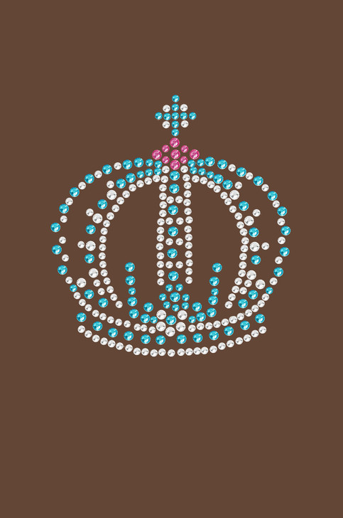 Crown # 7 (Clear, Blue, & Pink) - Bndana