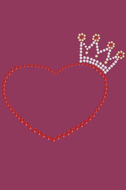 Heart with Crown Bndana