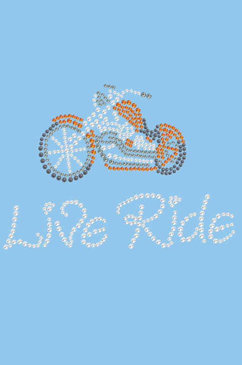 Live - Ride - (Orange) Motorcycle - Bandanas