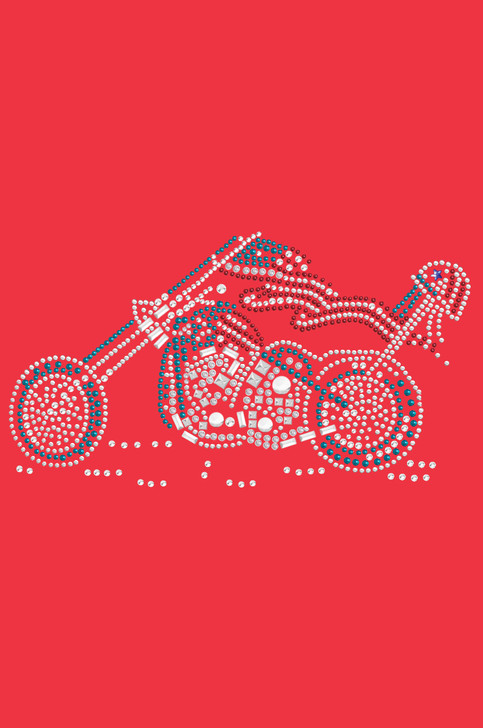 Motorcycle (Red, White, & Turquoise) - Bandanas