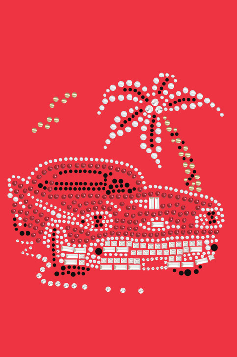 Car with Palm Tree (Red) - Bandanas