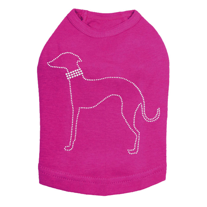 Greyhound Outline Dog Tank