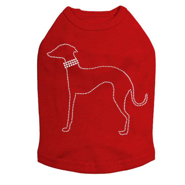 Greyhound Outline Dog Tank