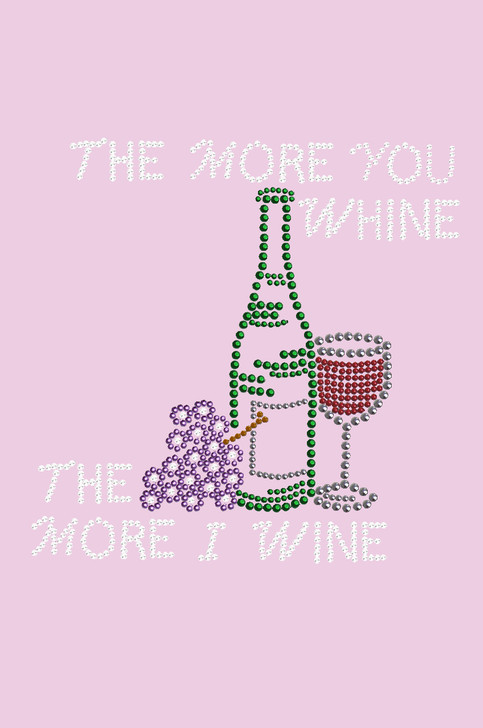 Wine Bottle, Glass & Grapes (The More you Whine) - Bandanna