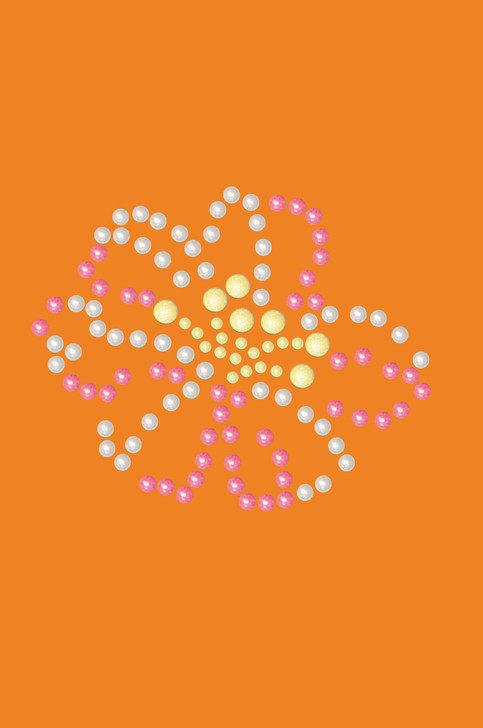 Pink & Yellow Pearl Flower - Bandanna