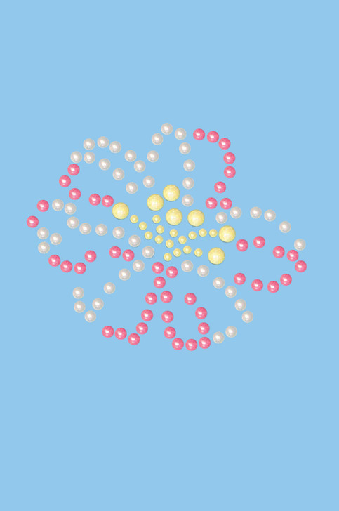 Pink & Yellow Pearl Flower - Bandanna