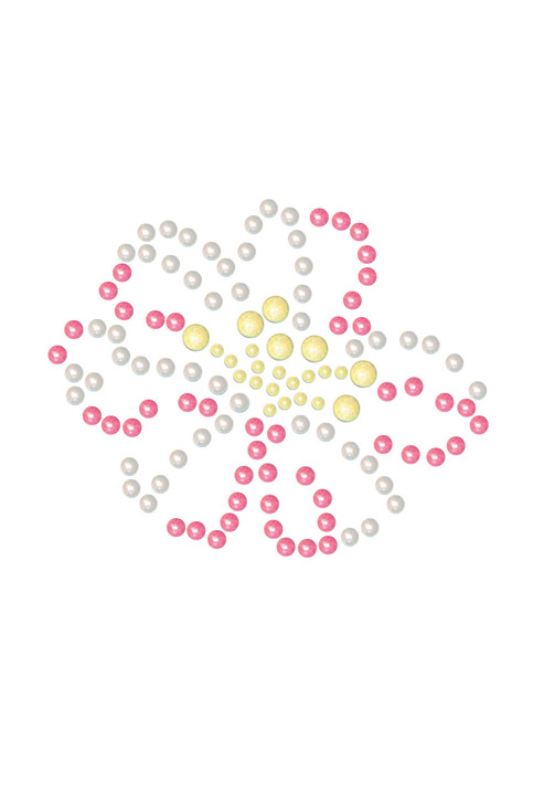 Pink & Yellow Pearl Flower - Bandanna