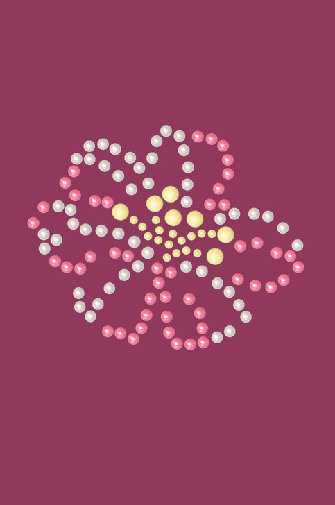 Pink & Yellow Pearl Flower - Bandanna