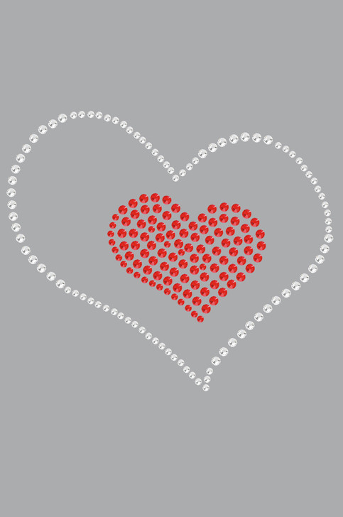 Red Heart inside Heart Bandanna