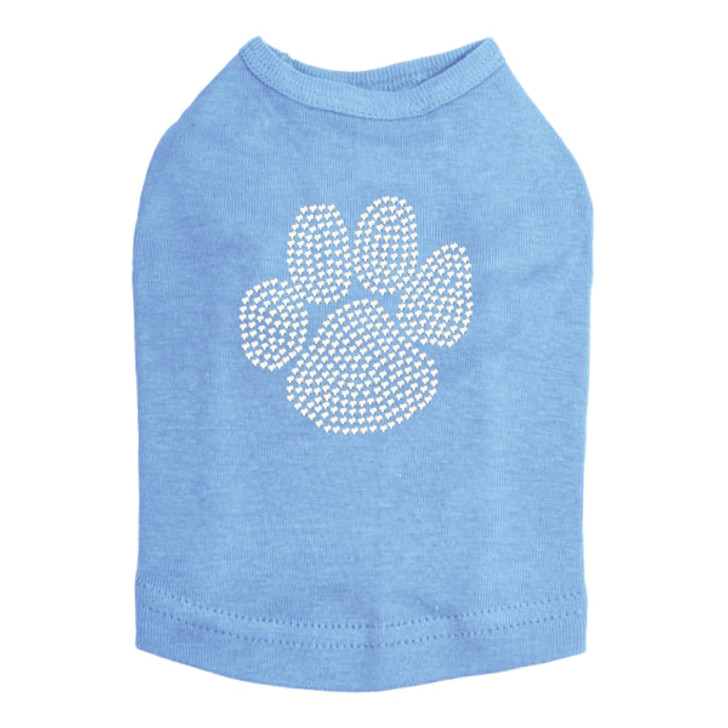Paw - Rhinestone dog tank for large and small dogs.