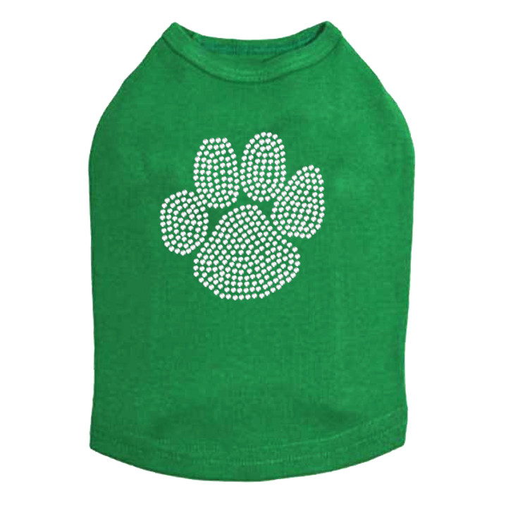 Paw - Rhinestone dog tank for large and small dogs.