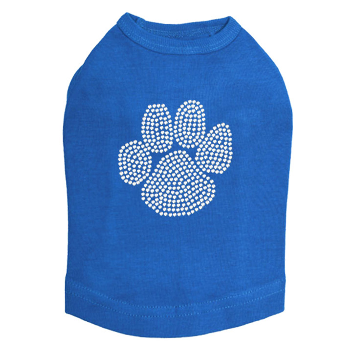 Paw - Rhinestone dog tank for large and small dogs.