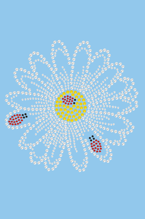Large Daisy with Lady Bugs - Women's T-shirt
