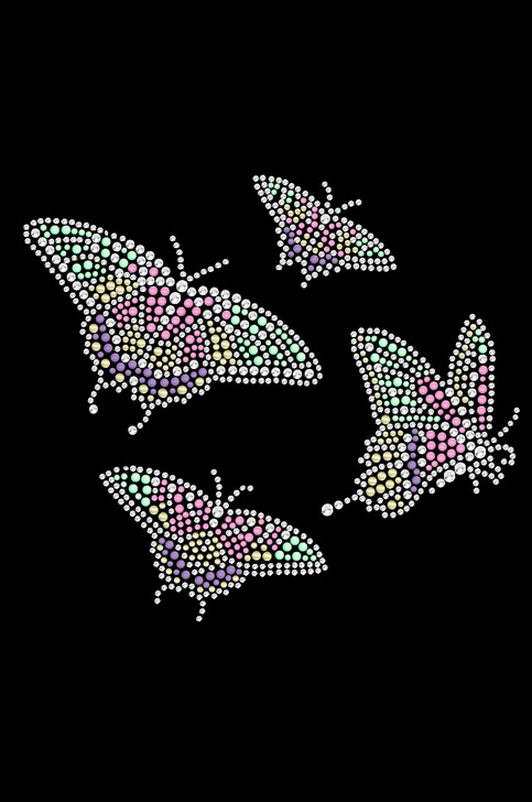 Pastel Butterflies - Women's T-shirt