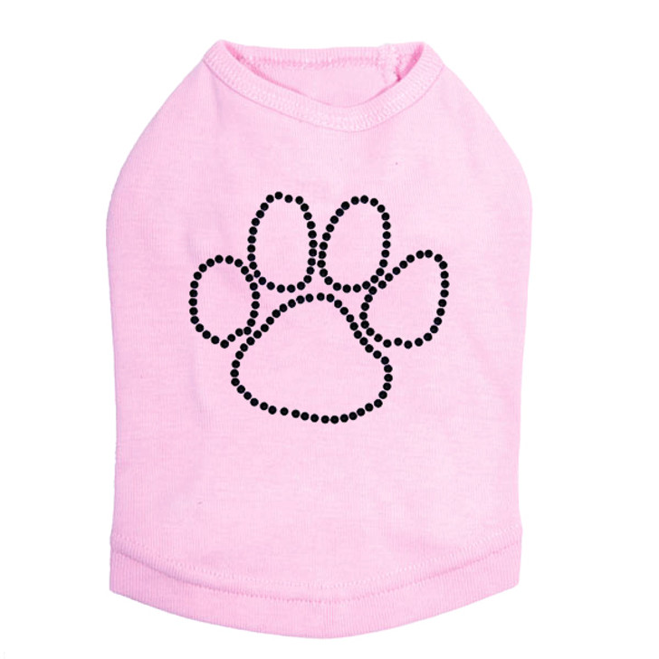 Paw - Black Nailheads dog tank for large and small dogs.