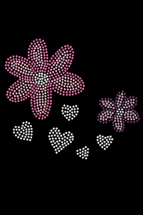 Pink & Purple Flowers  - Women's T-shirt