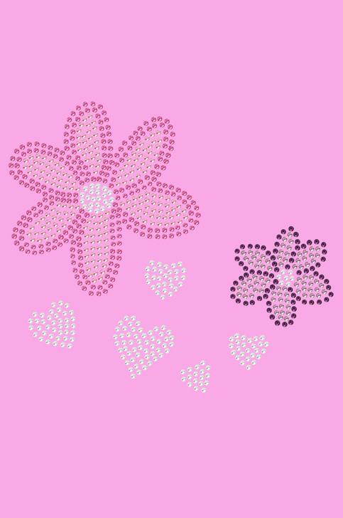 Pink & Purple Flowers  - Women's T-shirt
