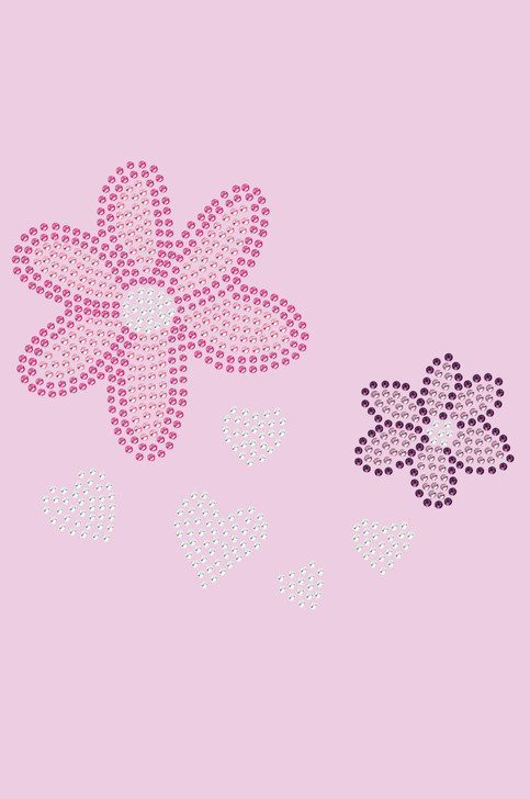 Pink & Purple Flowers  - Women's T-shirt