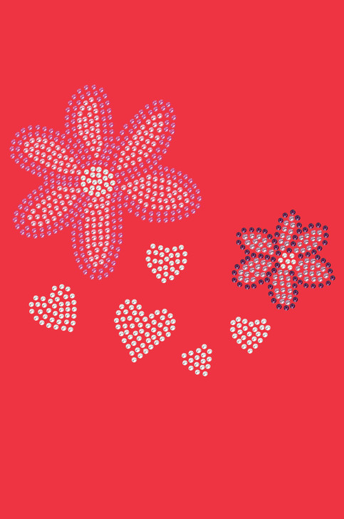 Pink & Purple Flowers  - Women's T-shirt