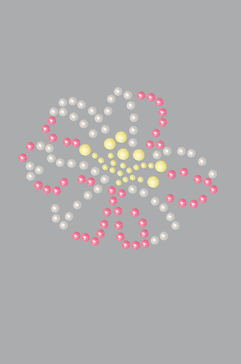Pink & Yellow Pearl Flower - Women's T-shirt