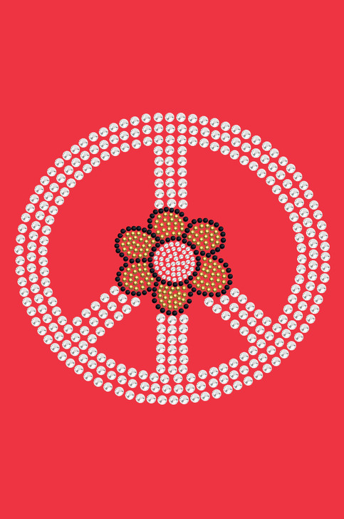 Peace Sign with Daisy - Women's T-shirt