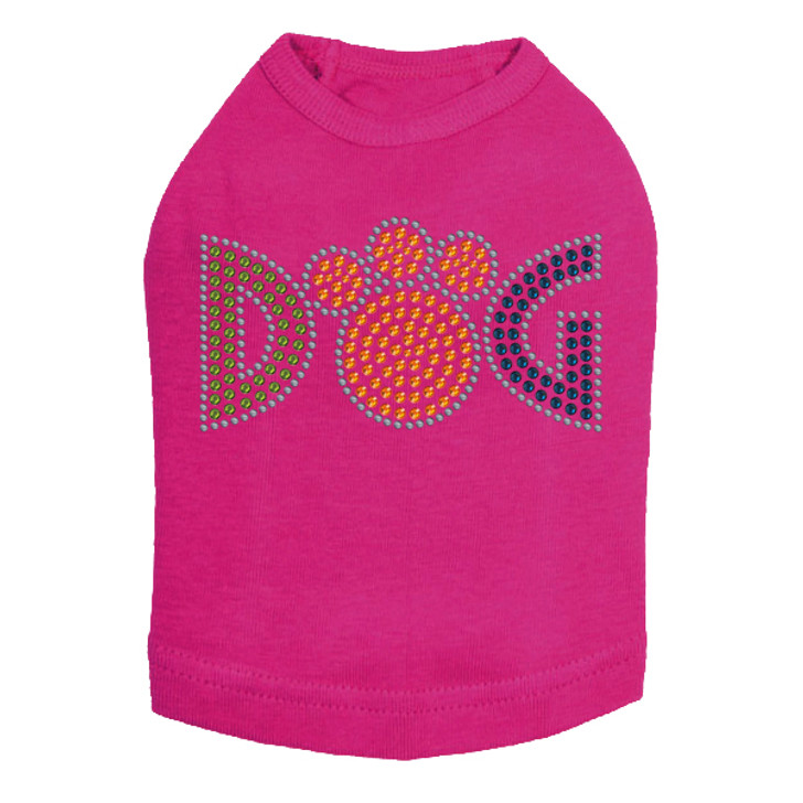Dog - Rhinestones dog tank for large and small dogs.