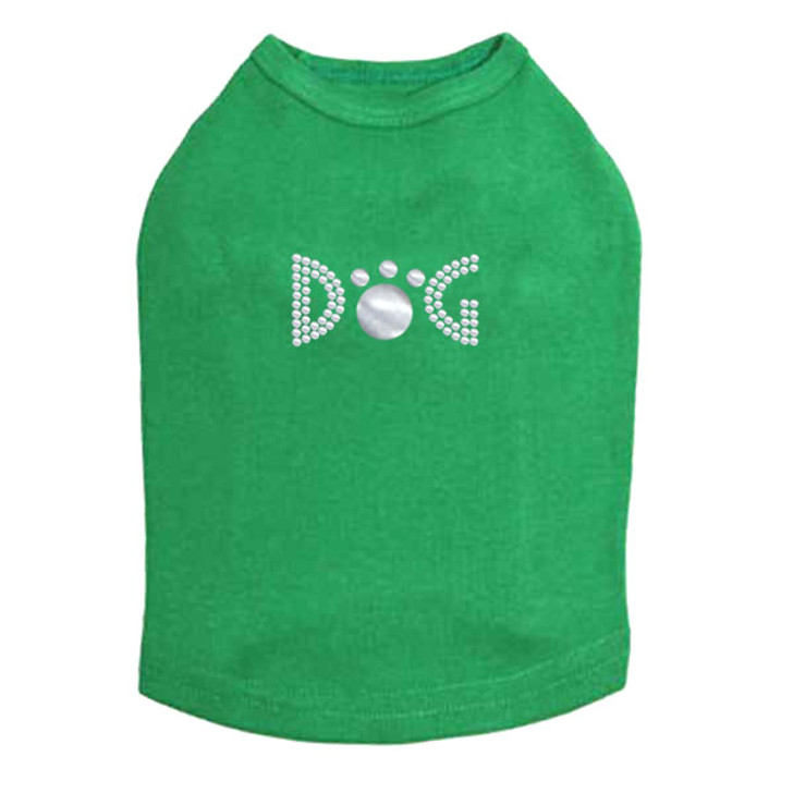 Dog - Silver Nailheads rhinestone dog tank for large and small dogs.