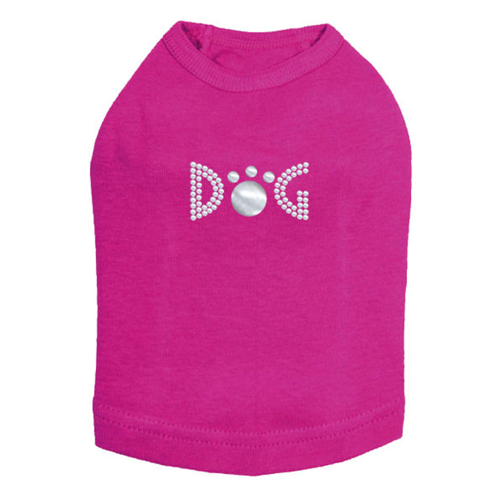 Dog - Silver Nailheads rhinestone dog tank for large and small dogs.