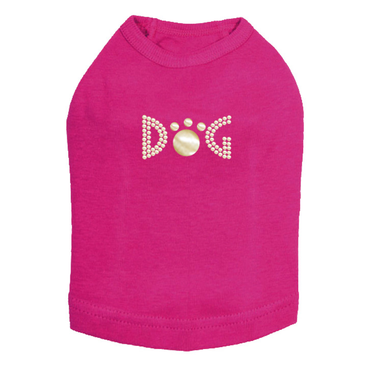 Dog - Gold Nailheads rhinestone dog tank for large and small dogs.