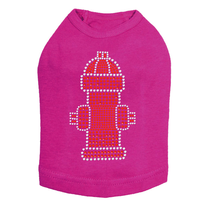 Fire Hydrant Rhinestone dog tank for large and small dogs.