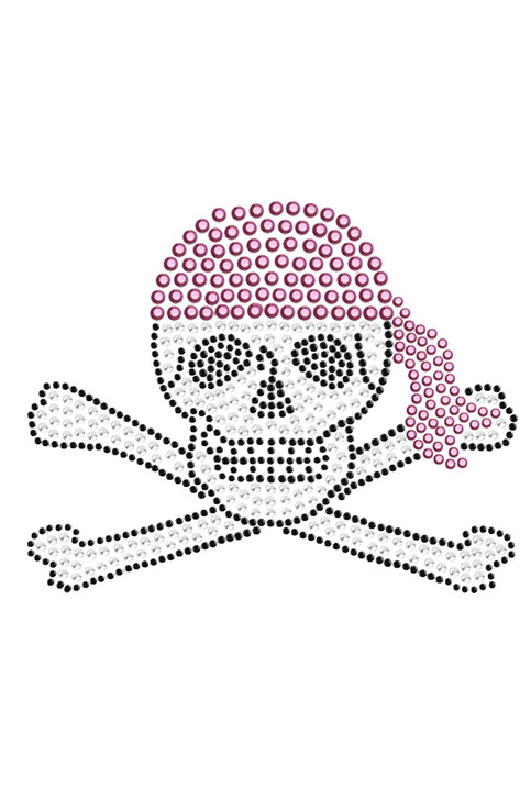 Skull with Pink Bandanna - Women's T-shirt
