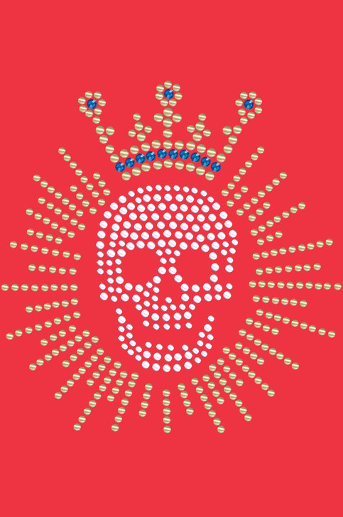 Skull with Austrian crystal Crown - Women's T-shirt