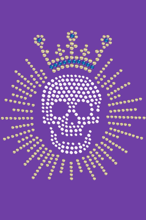 Skull with Austrian crystal Crown - Women's T-shirt