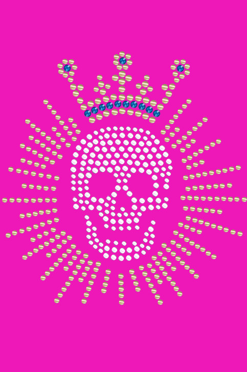 Skull with Austrian crystal Crown - Women's T-shirt