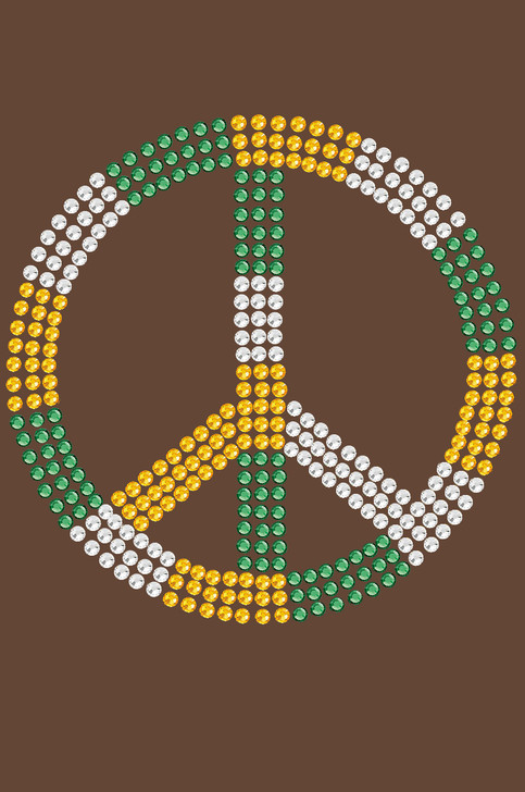 Peace Sign (Green, Gold, & Clear)- Women's T-shirt