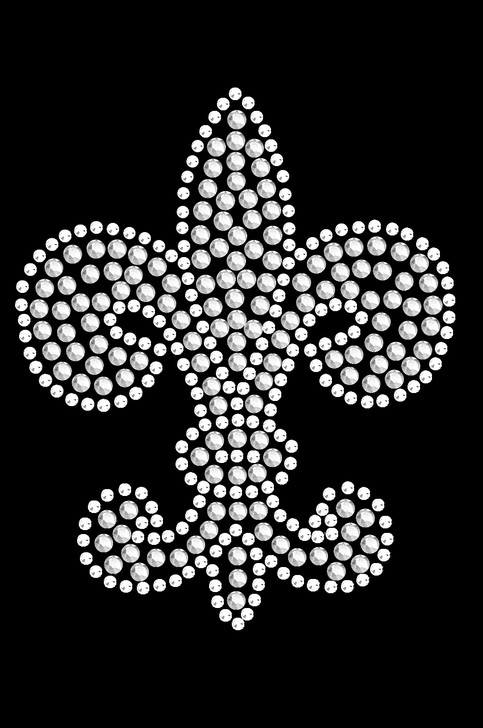 Fleur de Lis (Rhinestone & Rhinestuds) - Women's T-shirt