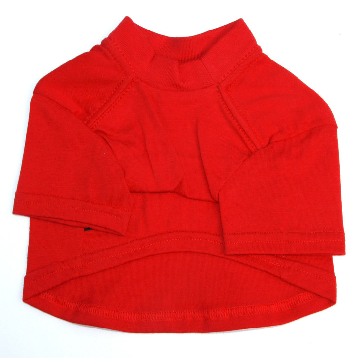Our t-shirts and tanks are designed with the same detail as the tees people wear, giving dogs the very best in comfort and style.  Our t-shirts are made of a soft 6 oz. heavy weight 100% cotton jersey 
with a ribbed collar, taped shoulder to shoulder and double-needle stitched hems.