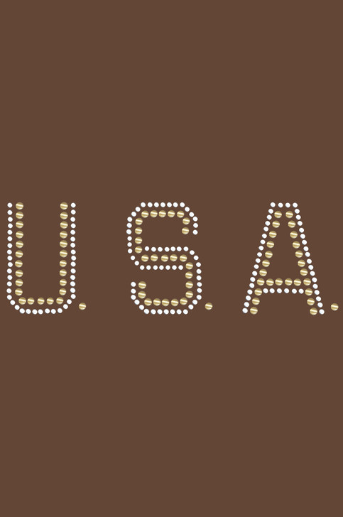 USA (Gold & Silver Nailheads) - Women's T-shirt