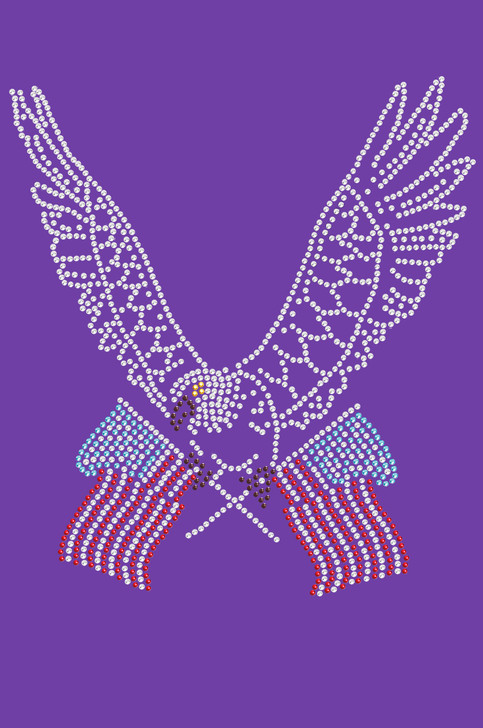 Eagle with Flags - Women's T-shirt