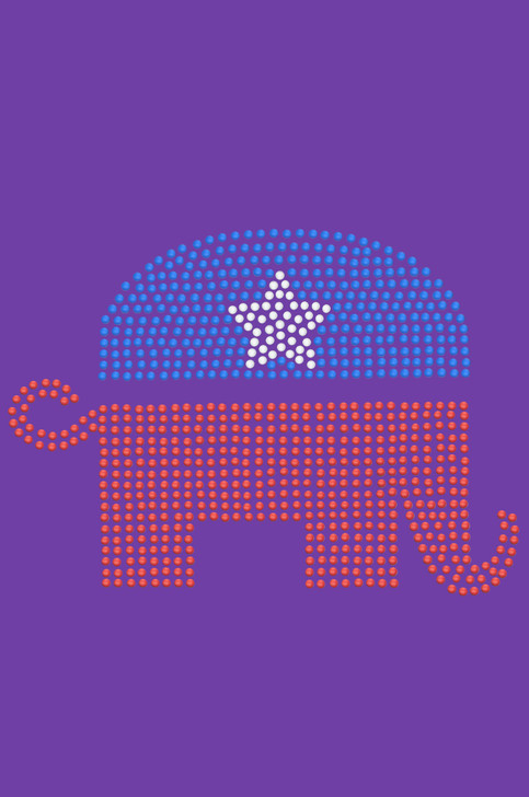 Patriotic Elephant - Women's T-shirt